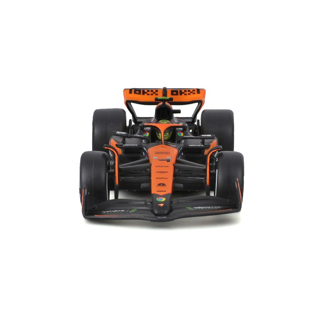 Bburago 1/43 F1 McLaren MCL38 w/ helmet (2024) - Norris #4