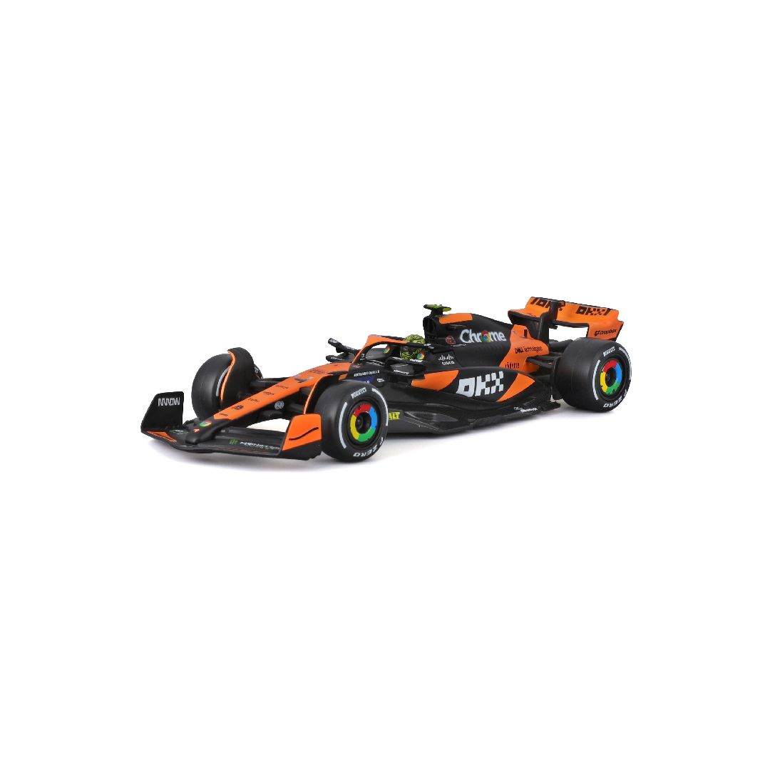 Bburago 1/43 F1 McLaren MCL38 w/ helmet (2024) - Norris #4
