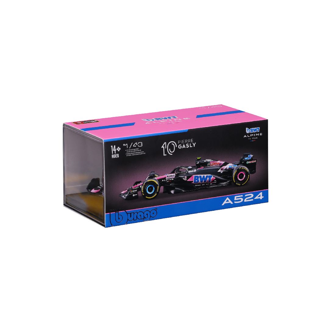 Bburago 1/43 F1 Alpine F1 Team A524 w/helmet (2024) Gasly #10