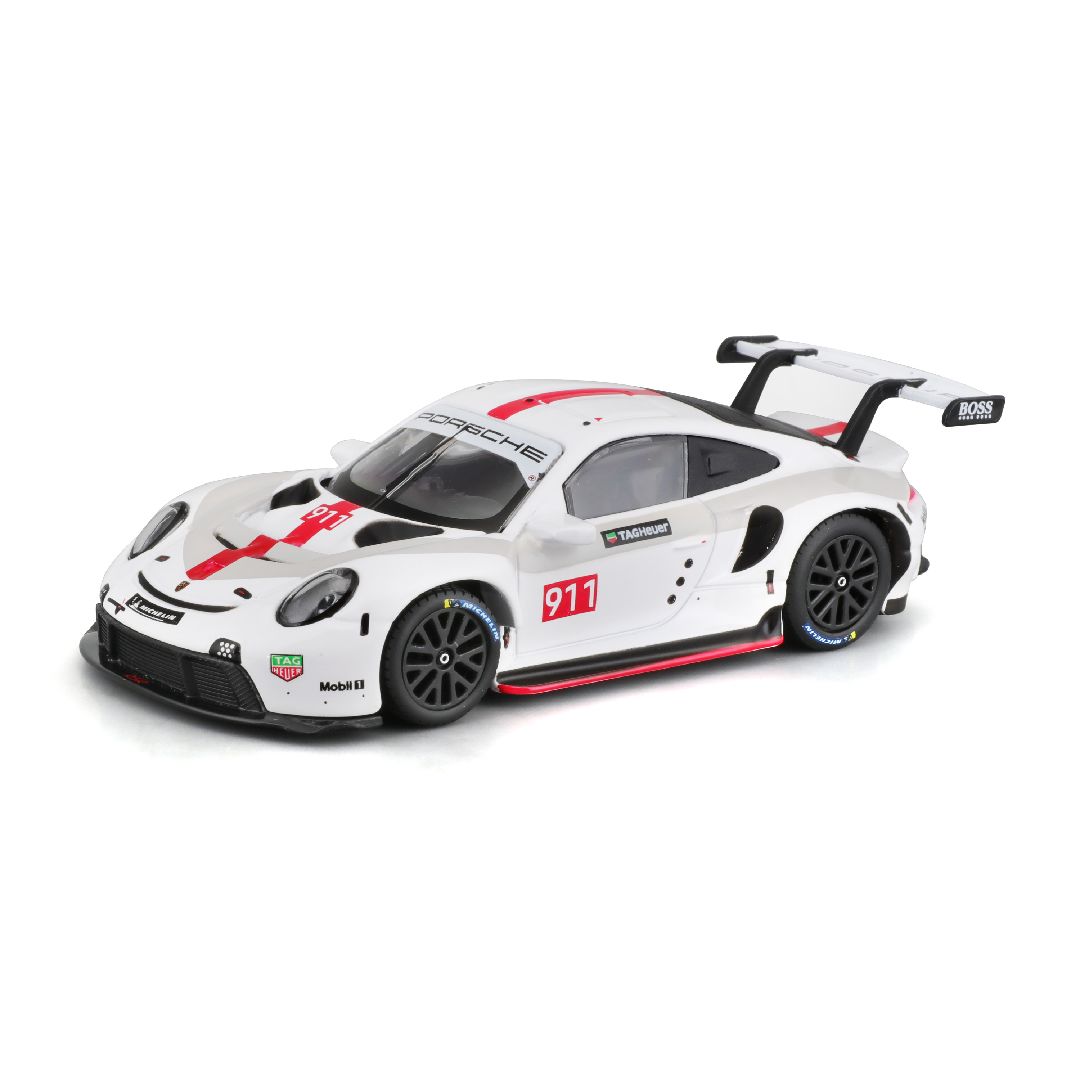 Bburago 1/43 Race Porsche 911 RSR - White