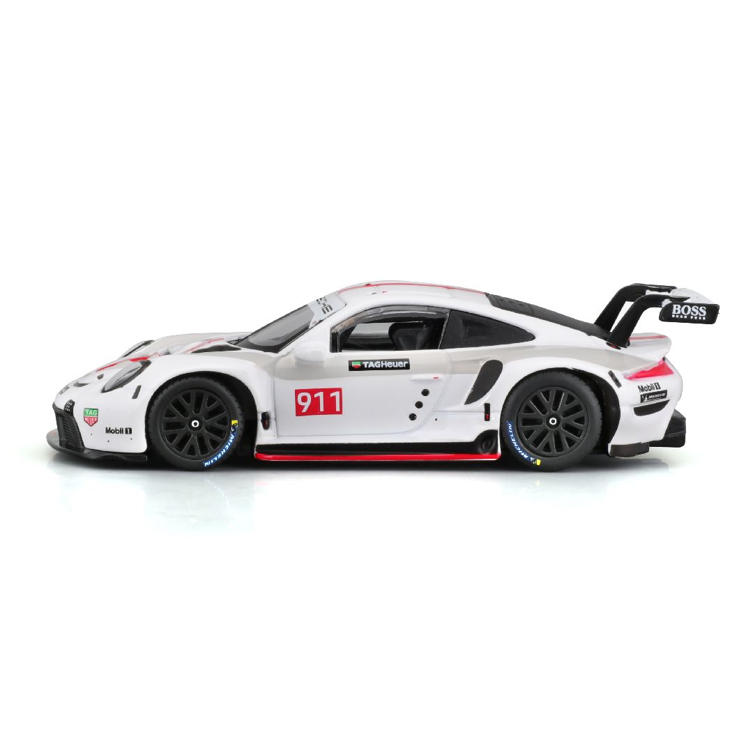 Bburago 1/43 Race Porsche 911 RSR - White