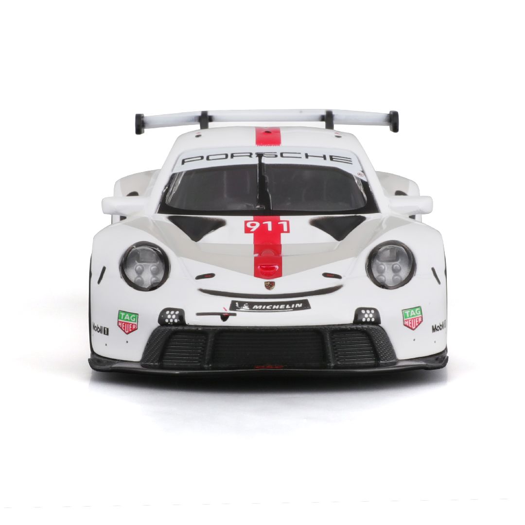 Bburago 1/43 Race Porsche 911 RSR - White