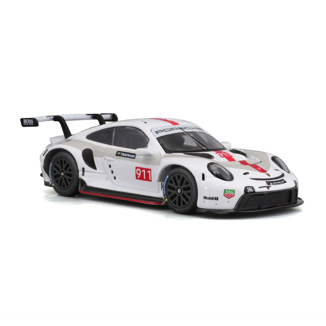 Bburago 1/43 Race Porsche 911 RSR - White