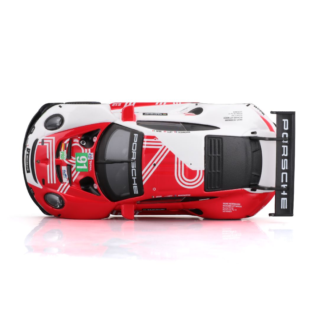 Bburago 1/43 Race Porsche 911 RSR 2020 - Red #91