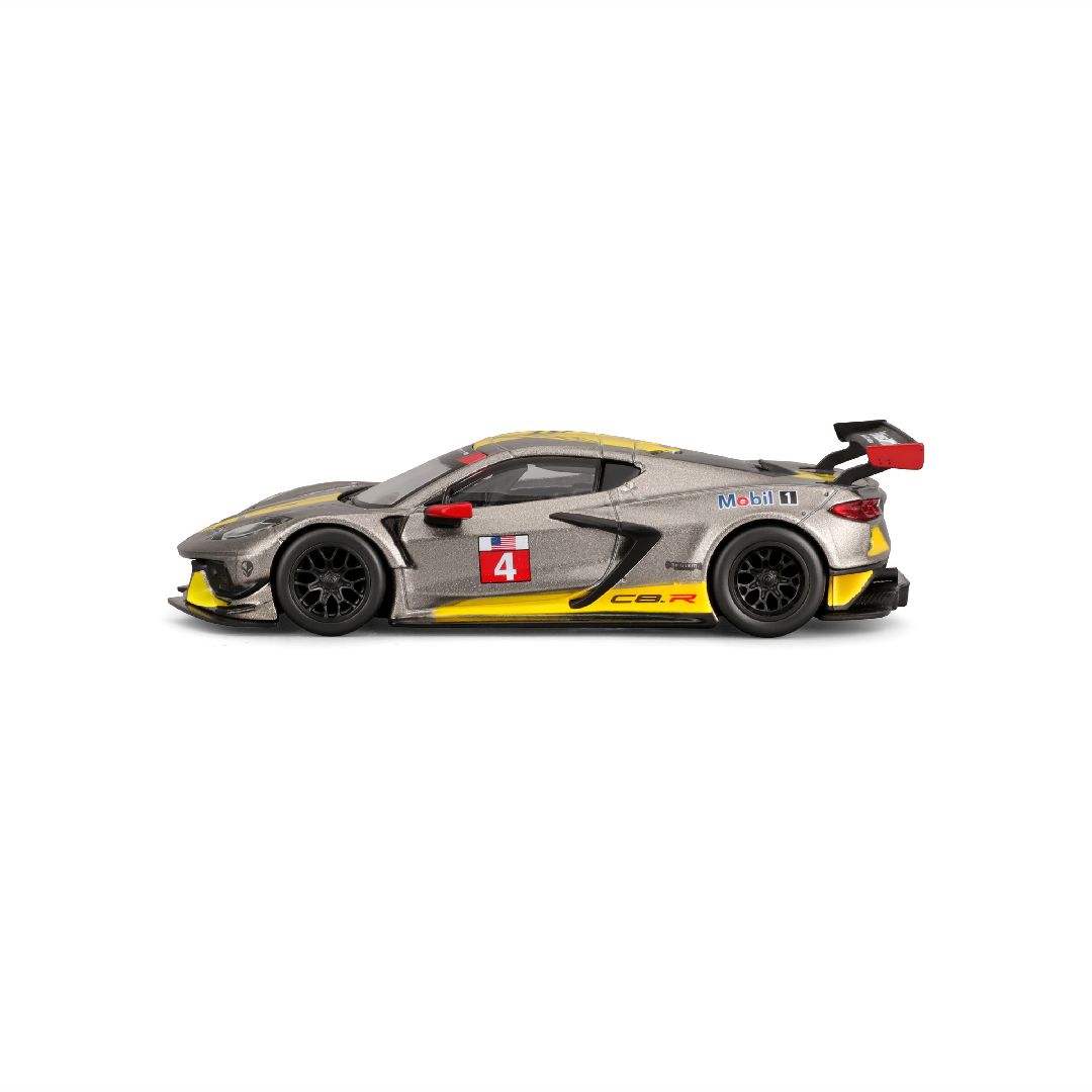 Bburago 1/43 Race 2020 Chevrolet Corvette C8R - Yellow/Grey