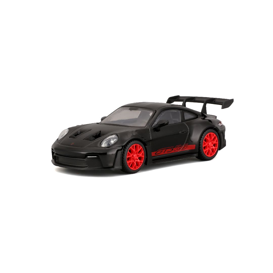 Bburago 1/43 Race Porsche 911 GT3 RS - Black w/ Red Text