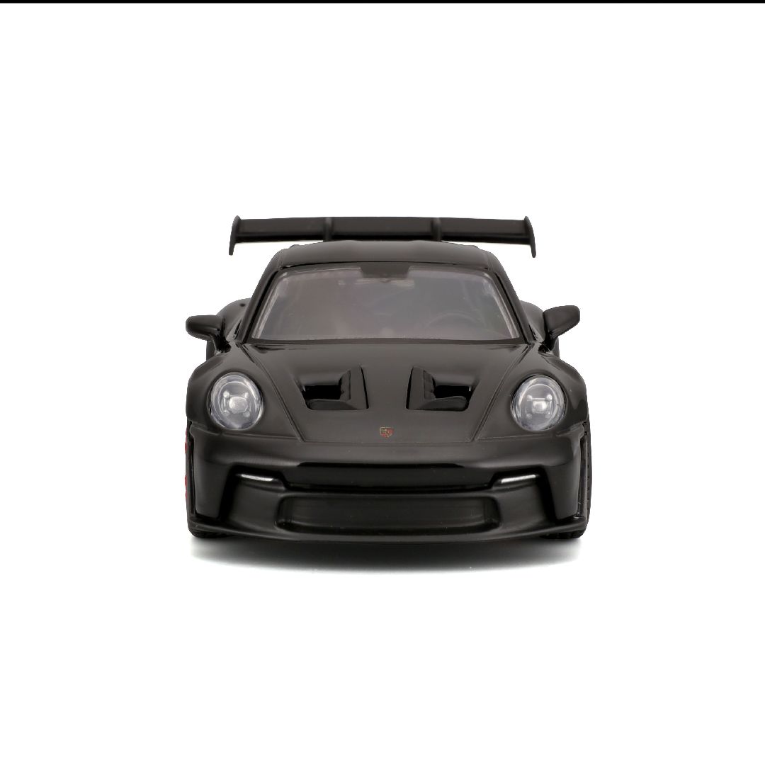 Bburago 1/43 Race Porsche 911 GT3 RS - Black w/ Red Text