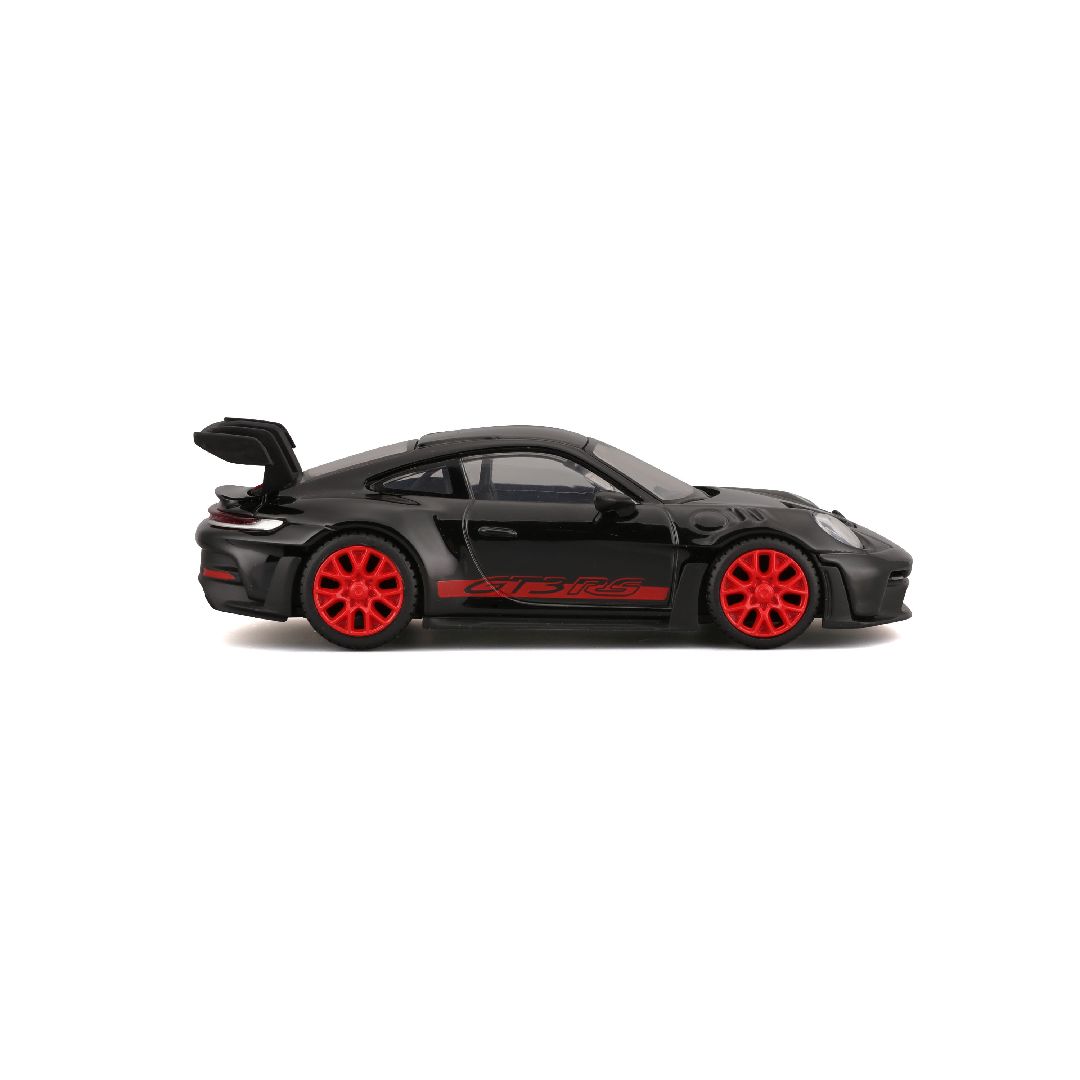 Bburago 1/43 Race Porsche 911 GT3 RS - Black w/ Red Text
