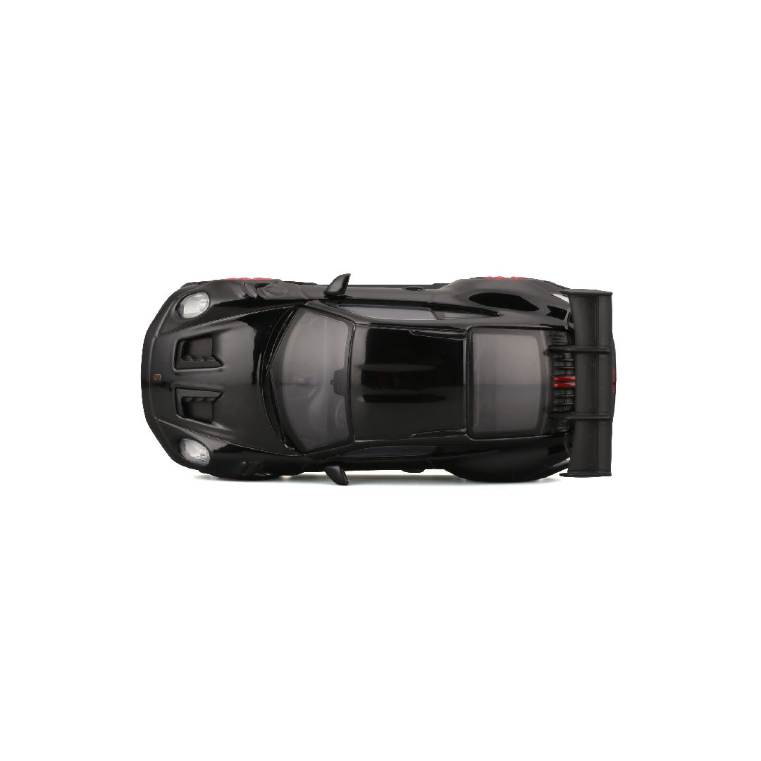 Bburago 1/43 Race Porsche 911 GT3 RS - Black w/ Red Text