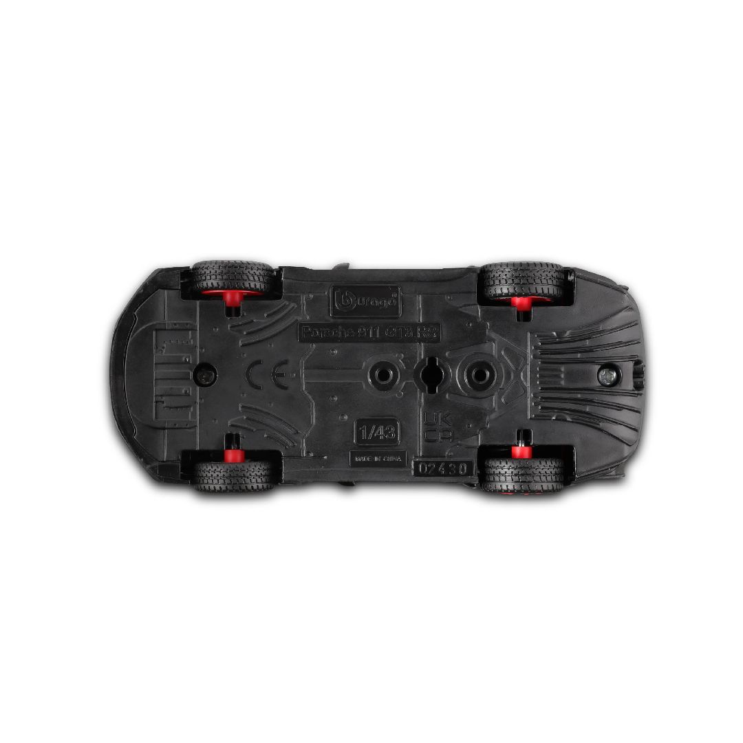 Bburago 1/43 Race Porsche 911 GT3 RS - Black w/ Red Text