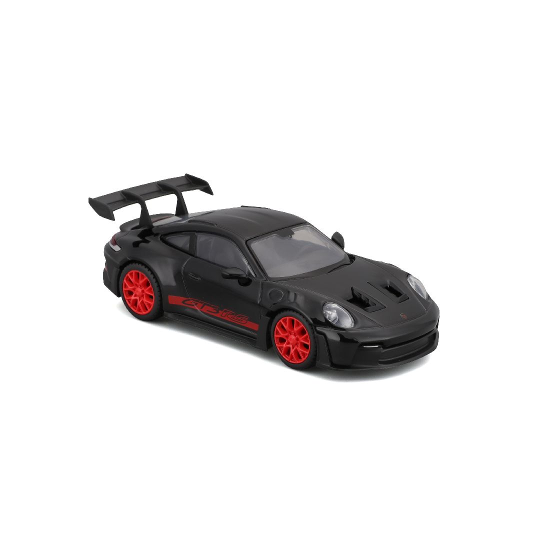 Bburago 1/43 Race Porsche 911 GT3 RS - Black w/ Red Text