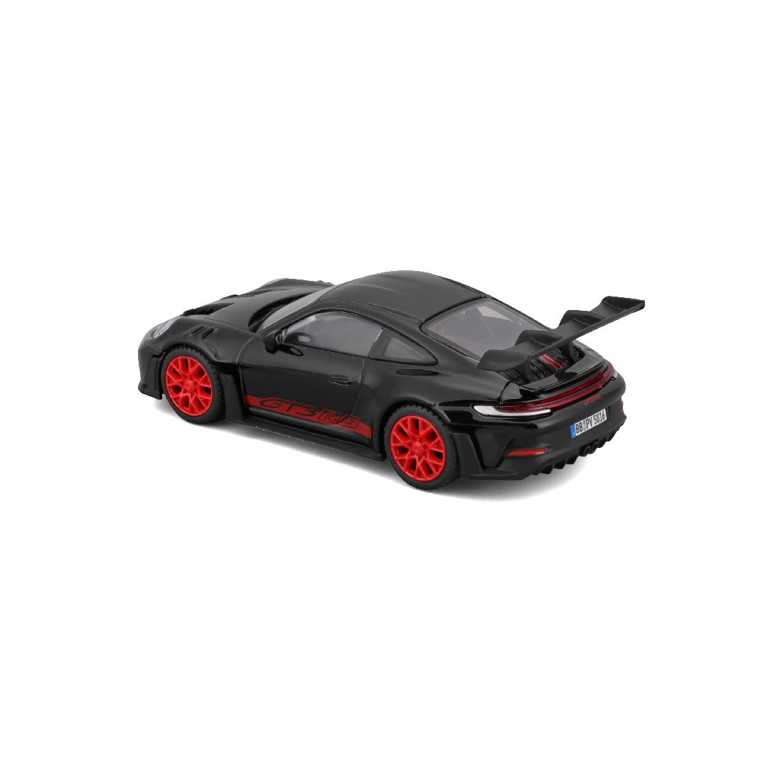Bburago 1/43 Race Porsche 911 GT3 RS - Black w/ Red Text