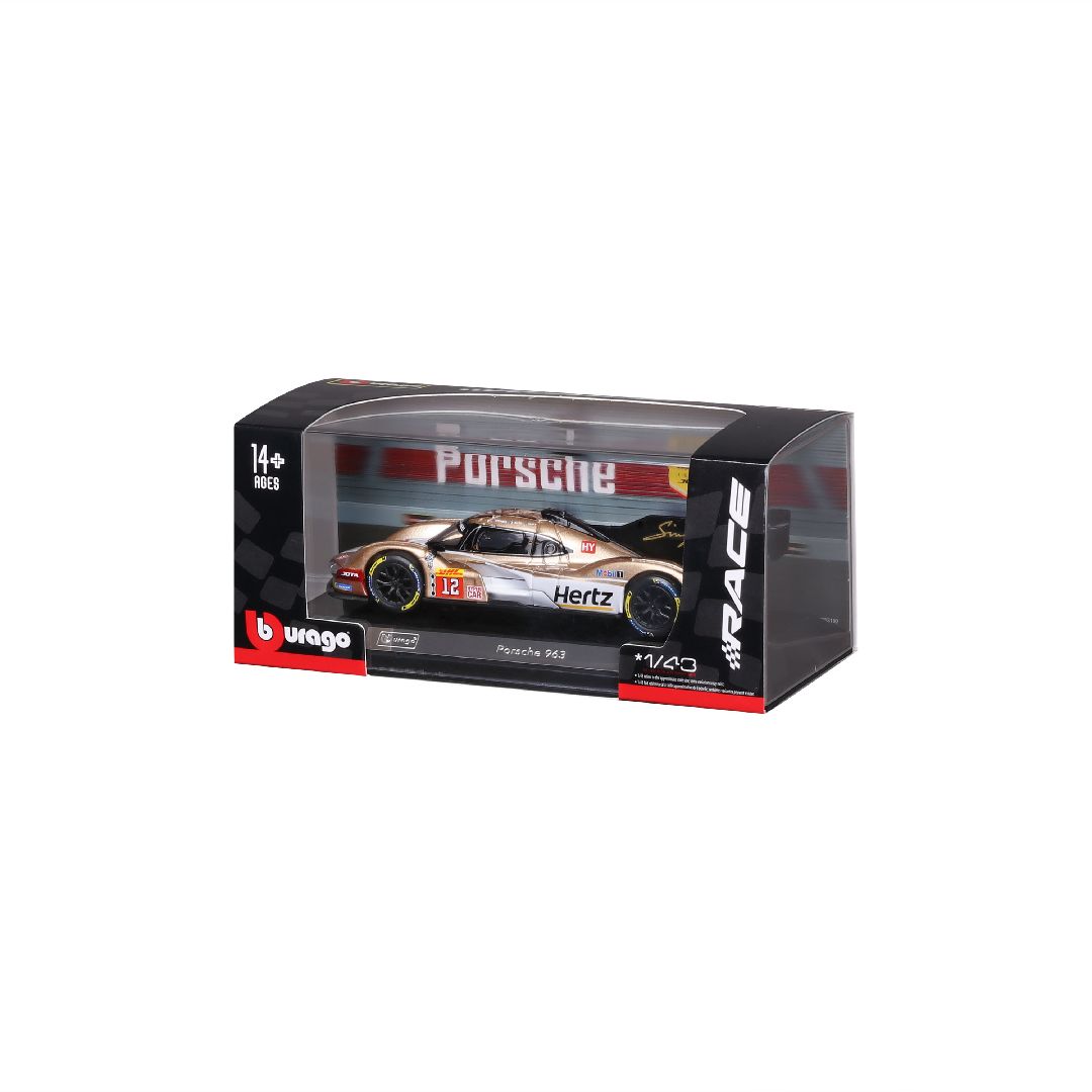 Bburago 1/43 Race Porsche 963 Hertz Team Jota (2024) - #12