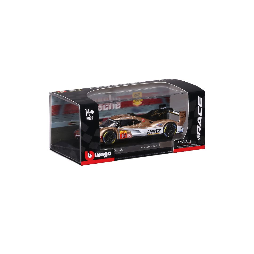 Bburago 1/43 Race Porsche 963 Hertz Team Jota (2024) - #12