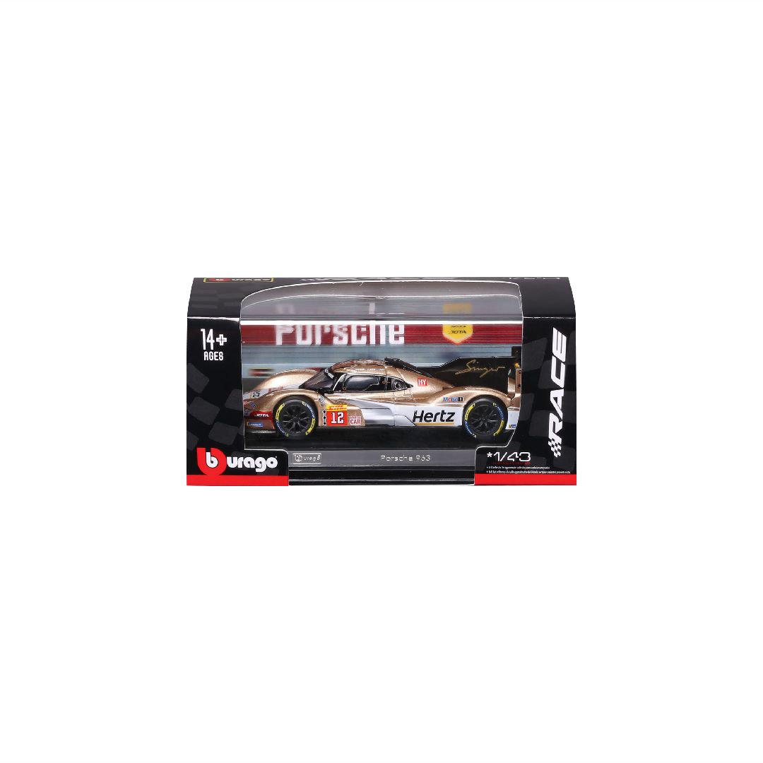 Bburago 1/43 Race Porsche 963 Hertz Team Jota (2024) - #12