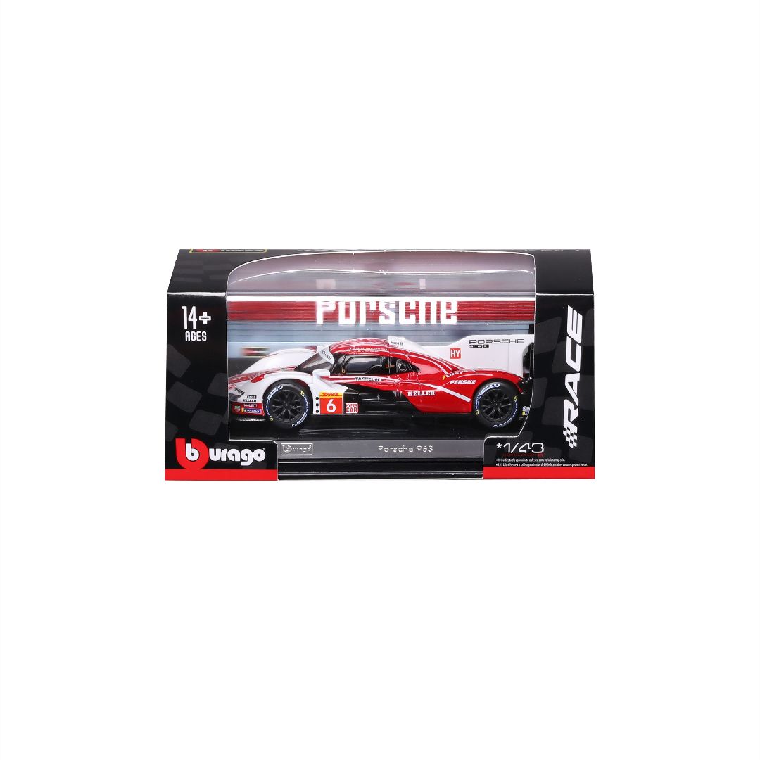 Bburago 1/43 Race Porsche 963 (2024) - #6 Qatar Race