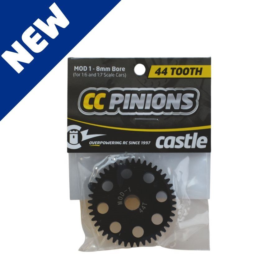 Castle CC Pinion 44T-Mod 1 8mm Bore