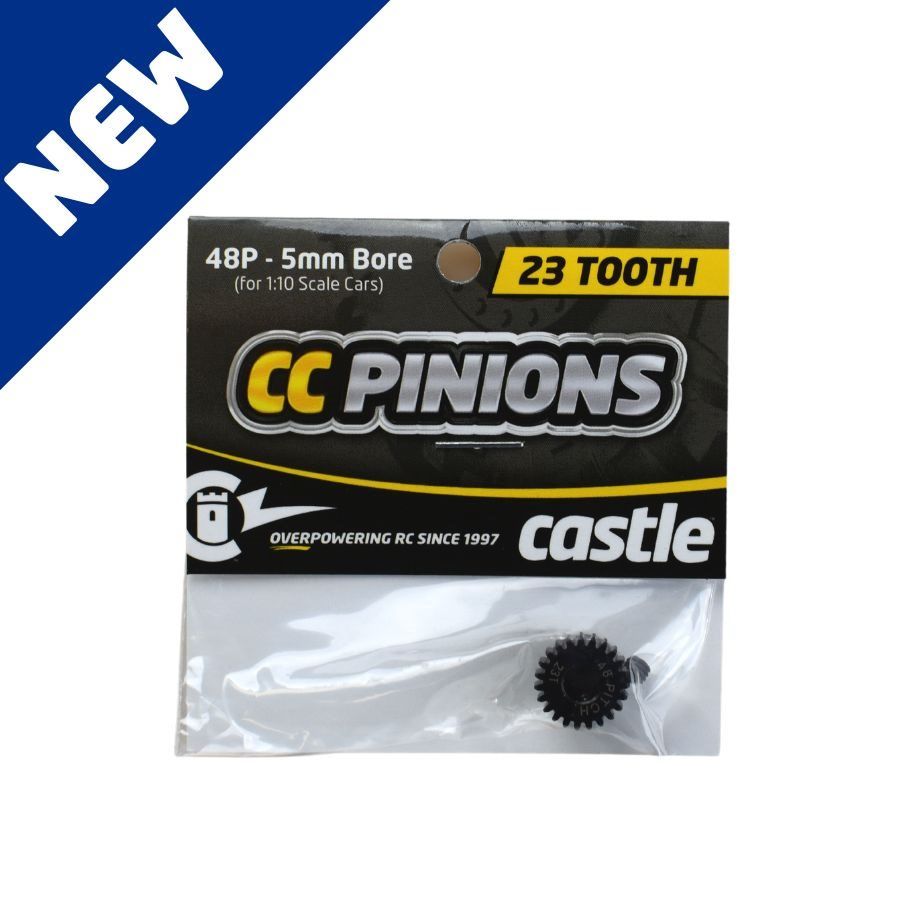 Castle CC Pinion 23T-48 Pitch 5mm Bore For 1/10 Scale Cars