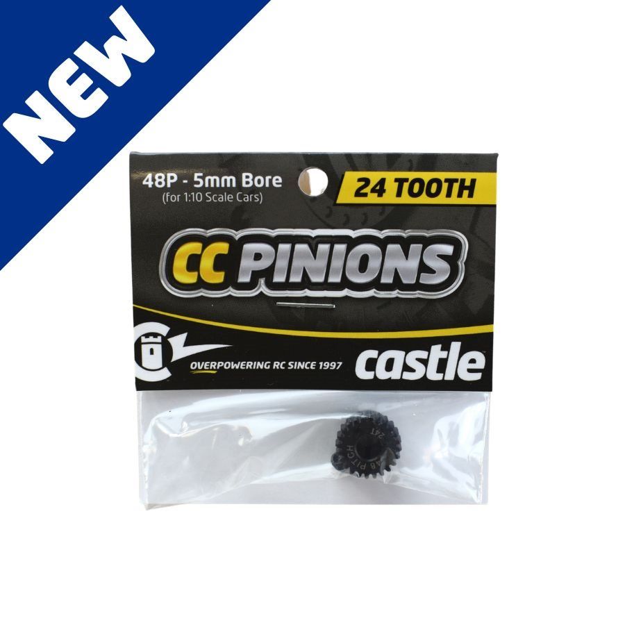 Castle CC Pinion 24T-48 Pitch 5mm Bore For 1/10 Scale Cars