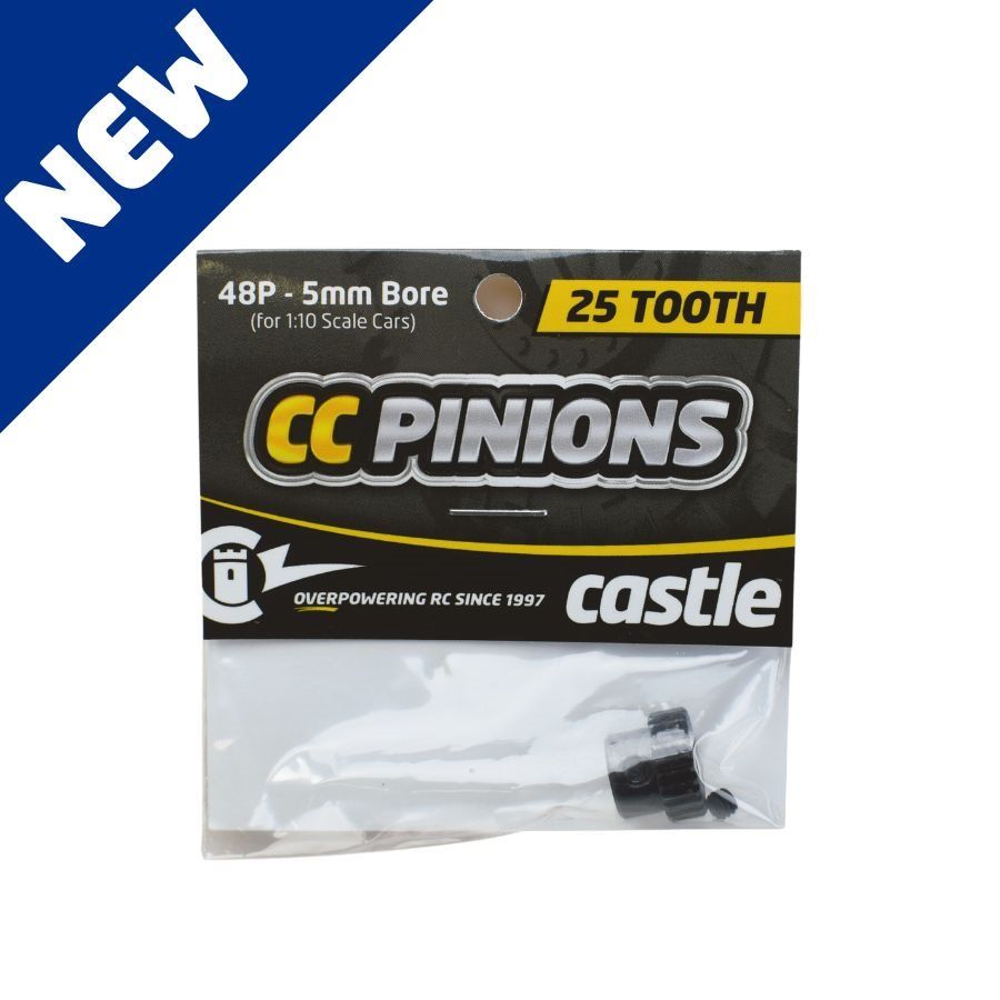 Castle CC Pinion 25T-48 Pitch 5mm Bore - Click Image to Close