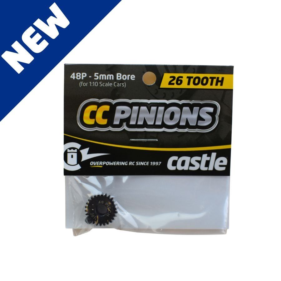 Castle CC Pinion 26T-48 Pitch 5mm Bore - Click Image to Close