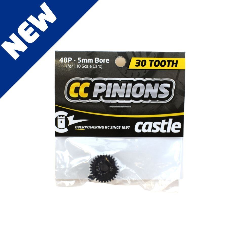 Castle CC Pinion 30T-48 Pitch 5mm Bore For 1/10 Scale Cars