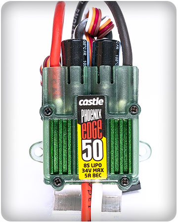 Castle Phoenix Edge 50 32V 50A ESC w/ 5A BEC - Click Image to Close