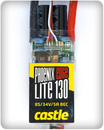 Castle Phoenix Edge Lite 130 25V 130A Brushless ESC w/ 5A BEC