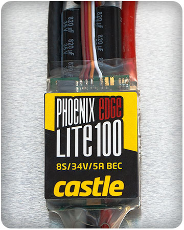 Castle Phoenix Edge Lite 100 25V 100A ESC w/ 5A BEC