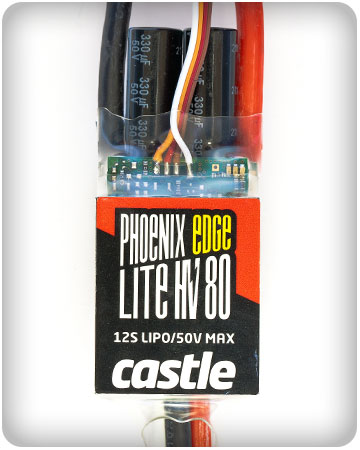 Castle Phoenix Edge Lite 80 HV - 80 Amp ESC, No BEC