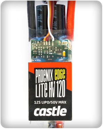 Castle Phoenix Edge Lite 120 HV - 120 Amp ESC, No BEC