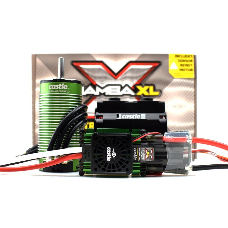 Castle Creations Mamba XLX 34V ESC, 20Amp Peak BEC AND Sensored 2028-800KV Motor