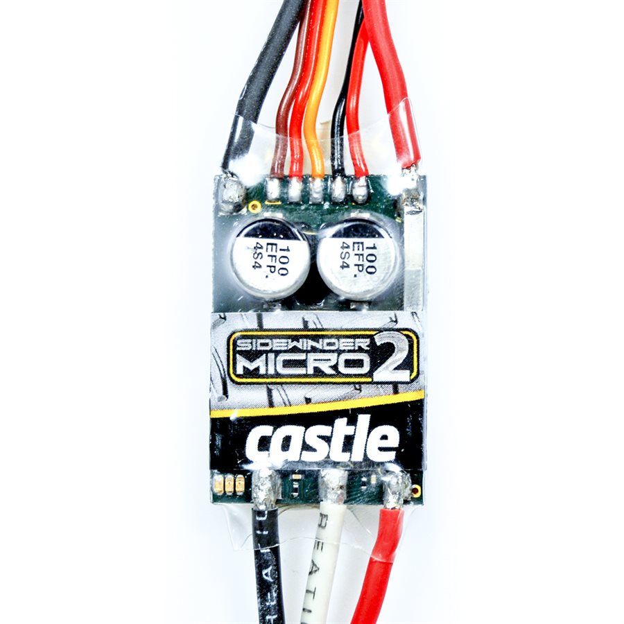 Castle Creations Mamba Micro X 12.6V ESC, 2A Peak BEC W/0808-8200KV Motor