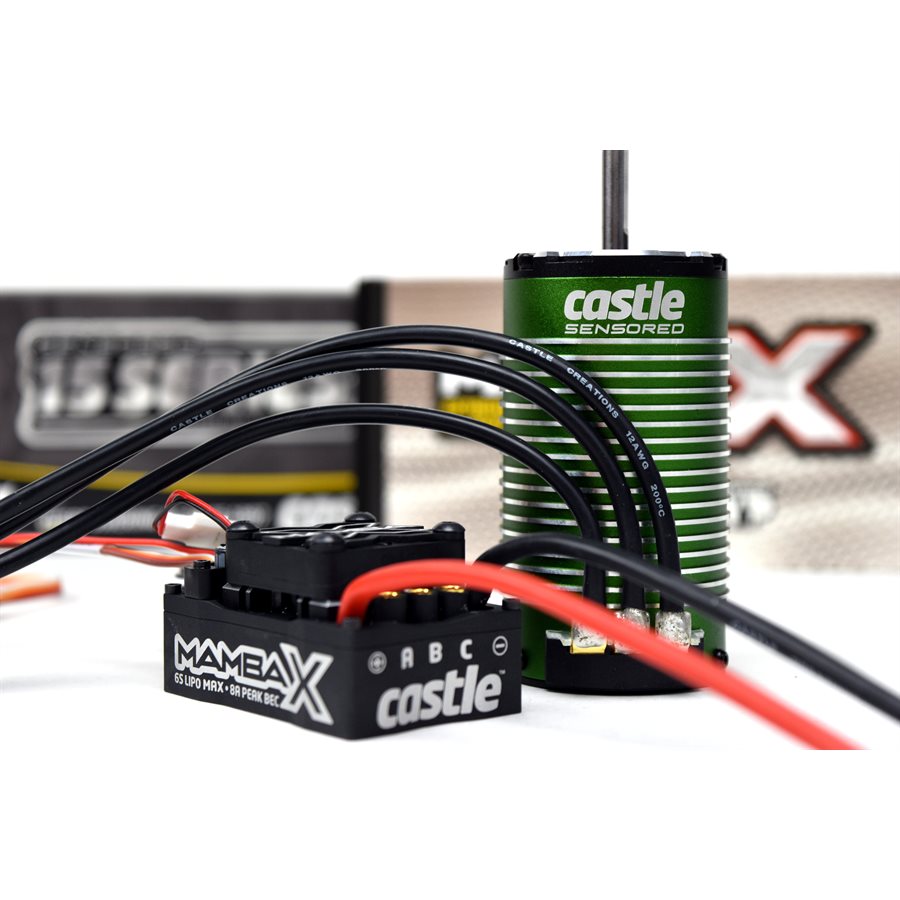 Castle Mamba X, 25.2V WP ESC And 1512-1800kv E-Buggy Combo