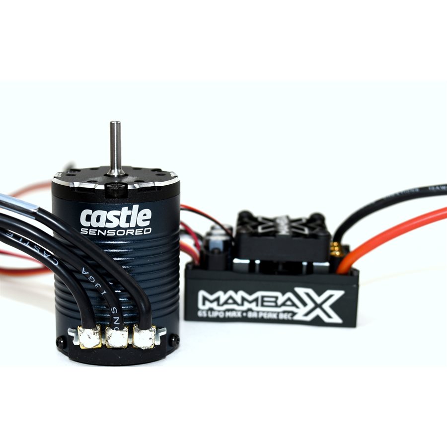 Castle Mamba X, 25.2v WP ESC And 1406-1900KV Crawler Combo 1/8"