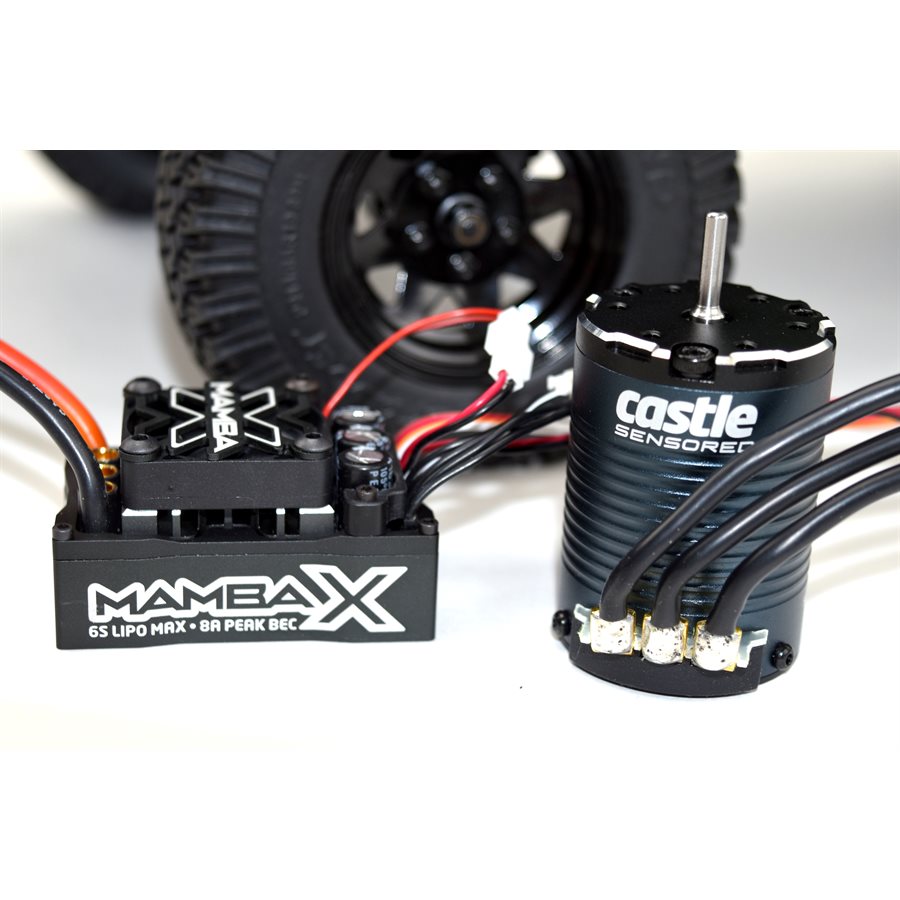 Castle Mamba X, 25.2v WP ESC And 1406-1900KV Crawler Combo 1/8"