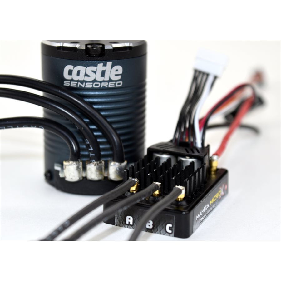 Castle Creations Mamba Micro X 12.6V ESC w/ 1406-1900kv Sensored Combo