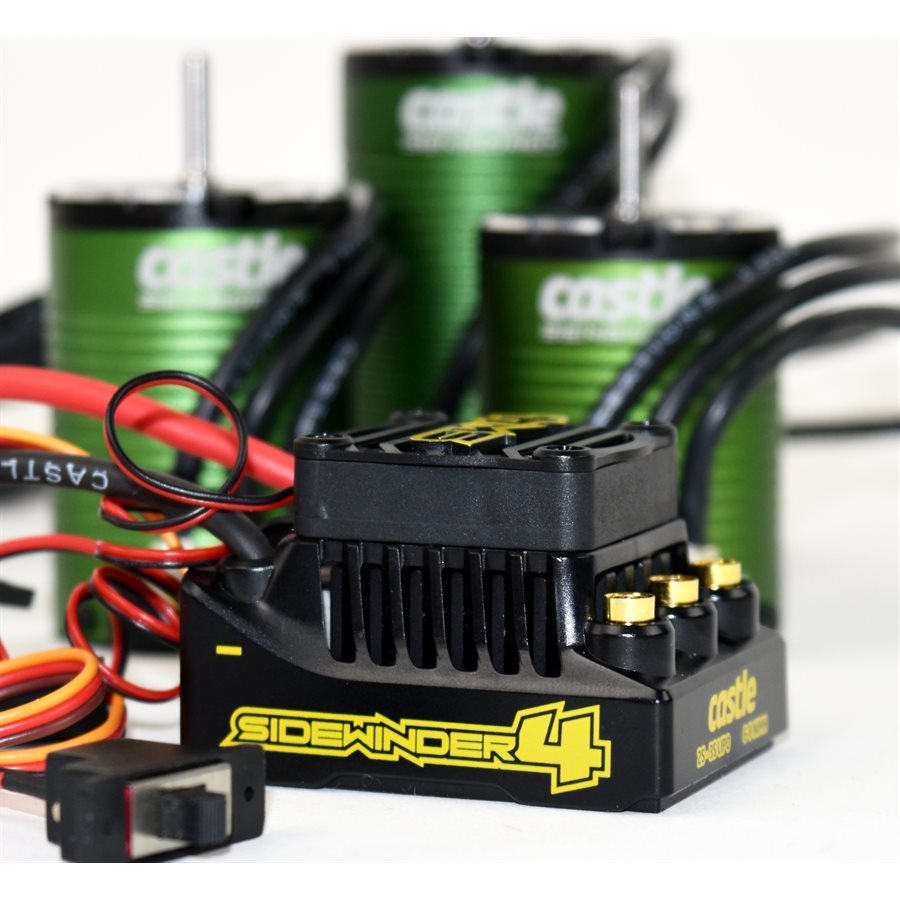 Castle SW4, 12.6v, 2a BEC, WP Sensorless ESC w/ 1406-4600 Motor - Click Image to Close