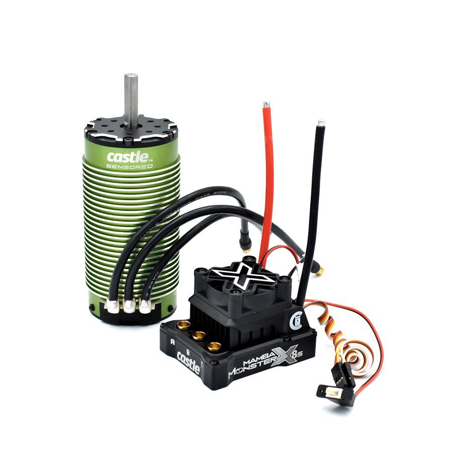 Castle Creations Mamba Monster X 8S, 33.6v ESC, 8A Peak BEC w/ 2028-800kV Sensored Motor