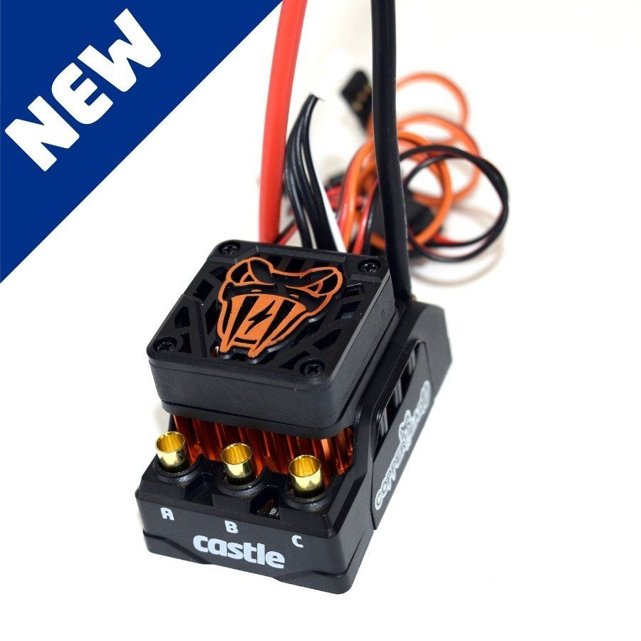 Castle Copperhead 10 16.8V Waterproof Sensored ESC - Click Image to Close