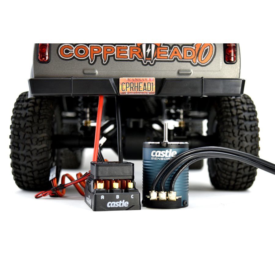 Castle Copperhead 10 16.8V Waterproof Sensored ESC - Click Image to Close