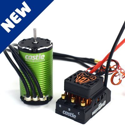 Castle Copperhead 10 Sensored WP ESC, 1412-2100KV Combo 5mm