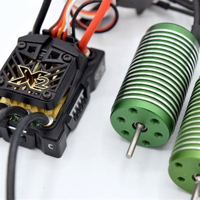 Castle Creations Mamba Micro X2, 16.8V, WP ESC with 0808-4100KV Combo. ESC contains no internal BEC. Purchase includes an external CASTLE 10-AMP CC BEC (CAS010-0004-00)