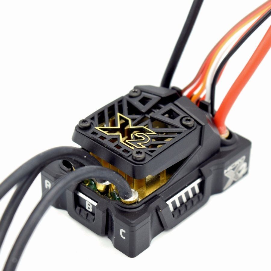 Castle Creations Mamba Micro X2, 16.8V, WP Sensored ESC with 1406-1900KV Combo.BEC Specification: Adjustable: 5.5V or 7.5V (2A Peak),Default 5.5V