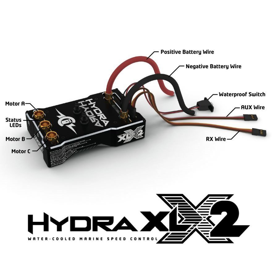 Castle Creations HYDRA XLX2, 8S, 33.6V ESC, 20A PEAK BEC