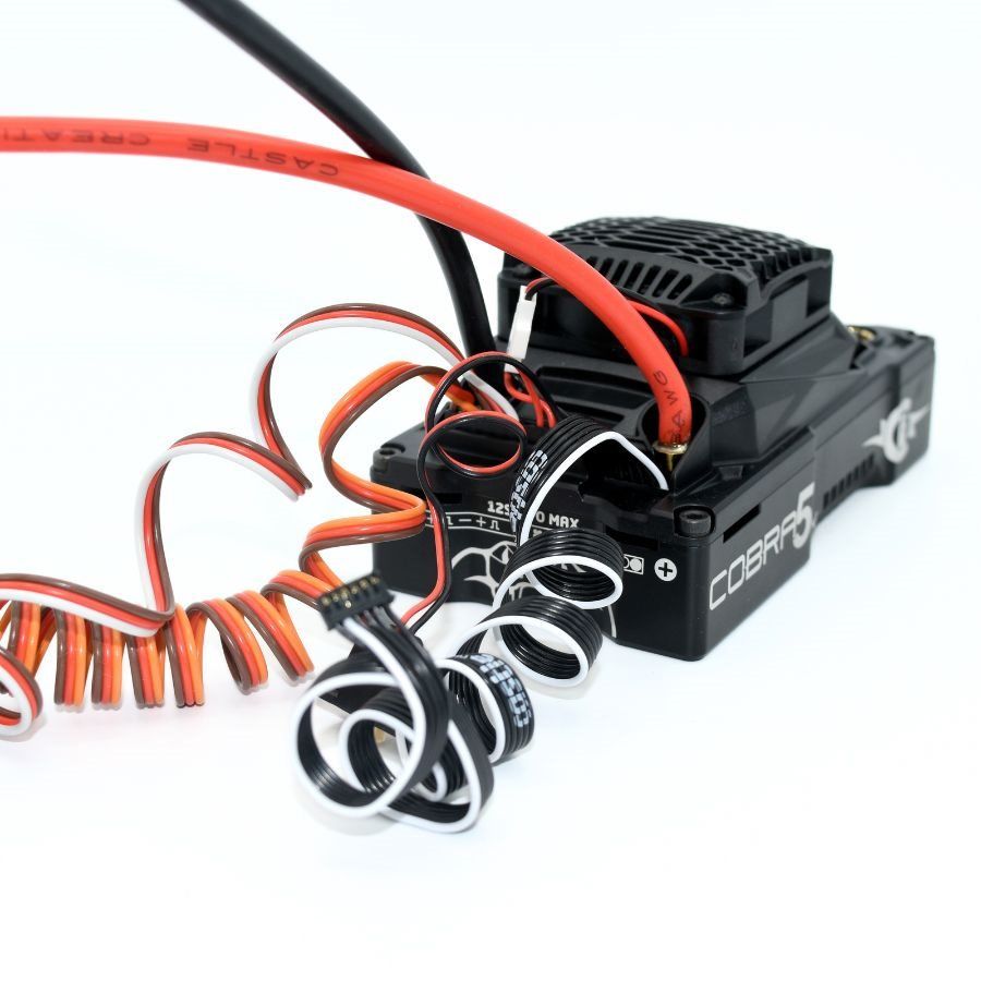 Castle Cobra 5 HV, 12S, 50.4V ESC, 20A PEAK BEC