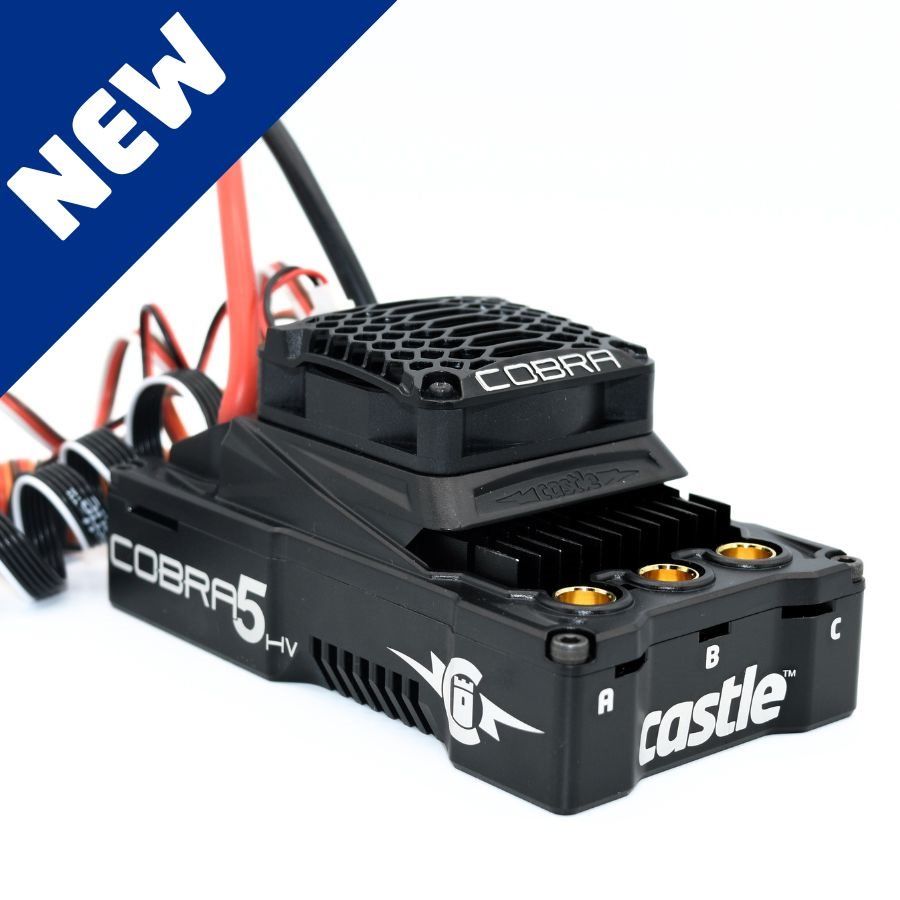 Castle Cobra 5 HV, 12S, 50.4V ESC, 20A PEAK BEC