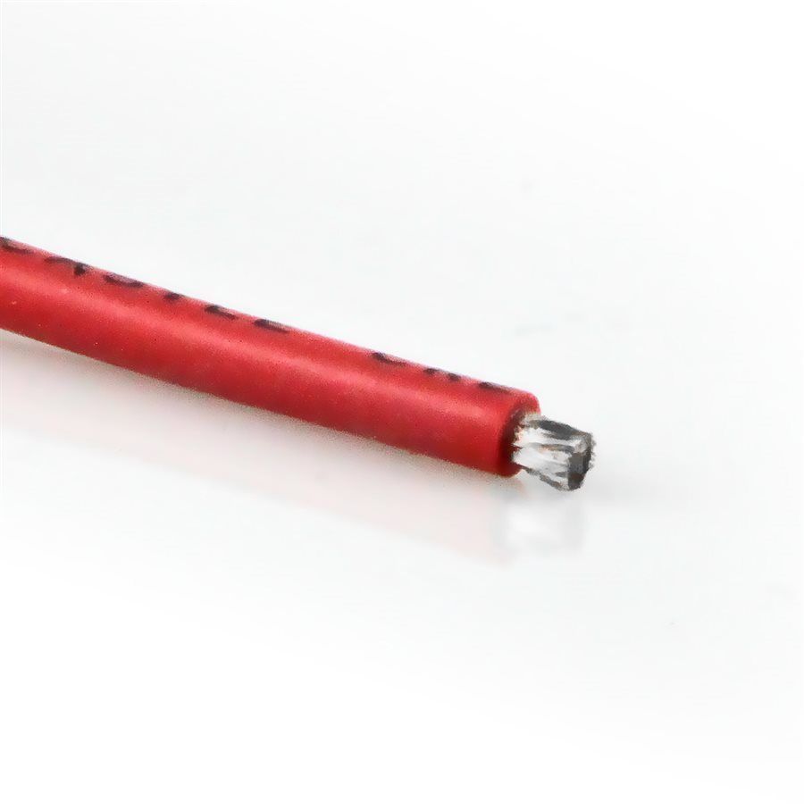 Castle Wire, 60", 13 AWG, Red - Click Image to Close