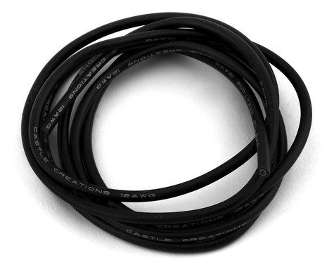 Castle Creations Wire 60", 12 AWG BLACK - Click Image to Close