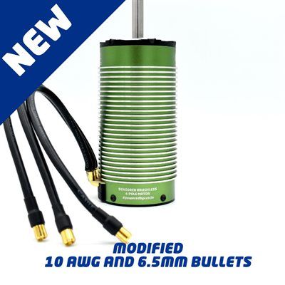 Castle Motor, 4-Pole Sensored Brushless, 2028-800KV 10Awg, 6.5mm Bullets